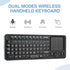 Rii K06 Mini Bluetooth Keyboard,Backlit 2.4GHz Wireless Keyboard with IR Learning, Portable Lightweight with Touchpad Compatible with Android TV B...
