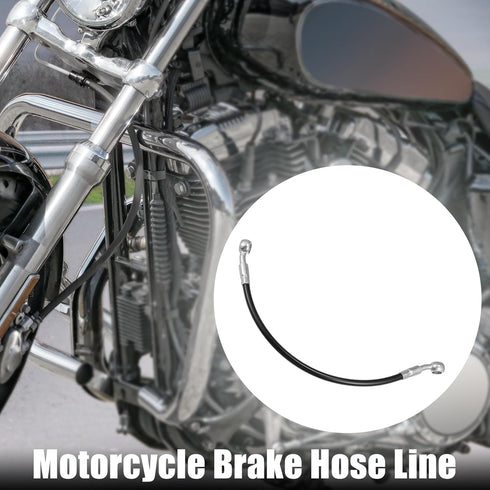 X AUTOHAUX Brake Hose Motorcycle Hydraulic Brake Line Oil Hose Pipe Fitting for ATV Motorcycle Motocross Racing Bike 30cm Black 1 Set...