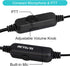 Retevis Volume Adjustable Walkie Talkie Earpiece with Mic, Coil Tube, for RT22 RT68 RT21 H-777 H-777H RT86S, Compatible with Pxton Baofeng BF-T26 ...