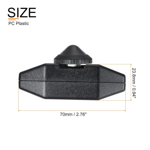 MECCANIXITY Rotary Cord Switch, AC 220V 2A 150W Slide Control All Range No Welding Screw Terminal Lamp Dimmer, Black...