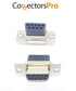 5 Sets Crimp Type DB9 Female + Plastic Hoods + Pins Set, D-Sub 9P Female Crimp Connector, Pin & Hood Kit (5 DB9 Female + 5 Hoods + 50 Pins)...