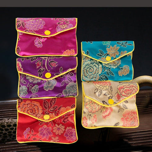 MorTime Jewellery Jewelry Silk Purse Pouch Gift Bags, Multiple Colors, Pack of 12 (Small)...