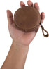 Hide & Drink, Rounded Coin Case, Zippered Wallet, Travel Pouch, Full Grain Leather, Handmade, Single Malt Mahogany...