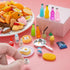 200Pcs Dollhouse Miniature Food Drinks Bottle Cooking Toys Kitchen Accessories Mini Play Fake Resin Pretend Game Party Tableware Bread Cake Ice Cr...