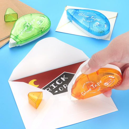 3 Pack Double Sided Tape Roller, Adhesive Scrapbooking Glue Tape, Adhesive Tape Dispenser Runner for Crafts and Arts Projects, Photo Tape for Scra...