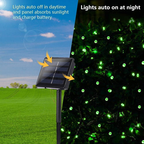 Toodour Solar String Lights, 72ft 200 LED 8 Modes Outdoor String Lights, Waterproof Solar Fairy Lights for Garden, Patio, Fence, Holiday, Party, B...