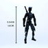 (Assembed 3D Printed 5.54'' Dummy13 Action Figure, Multi-Jointed Tian13, Articulated T13 Desktop Decoration,12 in 1 d13 Accessories Best Birthday ...