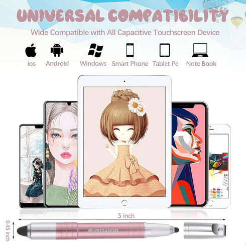 Stylus Pen for ipad, Easy Grip Kids Stylus Pens for iPhone IPad Air Capacitive Touch Screen Stylus for Kid Student Drawing Writing, Stylist Pen fo...