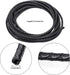 Lystaii 5.5 Yards Genuine Leather Cord 4mm Round Braided Bolo Leather Cord Brown Leather Strip Braiding Antique Leather Strap 5m Long for Bracelet...