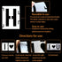 5 Inch Letter Stencils Symbol Numbers Craft Stencils, 42 Pcs Reusable Alphabet Templates Interlocking Stencil Kit for Painting on Wood, Wall, Fabr...