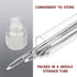 Large Eye Sharp Stitching Needles for Needlework 1.75-2.5 inches - 28 Embroidery Needles for Hand Sewing Variety Sizes in a Handy Storage Tube...
