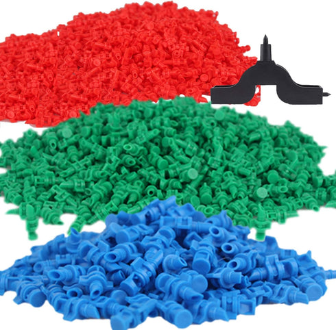 90 pcs, 90/180/360 Angle Sprinklers Miniature Garden Lawn Water Spray Atomization Sprinkler Nozzle Irrigation System Plant Waterer Garden Irrigati...