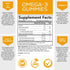 Omega 3 Fish Oil Gummies, Heart Healthy Omega 3 Gummy Supplement with High Absorption DHA & EPA, Extra Strength Joint & Brain Support, Omega 3 Fis...