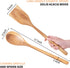 2PCS Long Handle Gigantic Spatula Spoon Premium Acacia Wooden Spoons For Cooking 17''Large Soliod Wooden Cooking Spoons Smooth Finish in Large Sty...