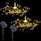 200 LED Solar Starburst Light, Outdoor Chandelier Lights, 2 Pack Garden Firework Lights, 8 Modes Hanging Decorative Christmas Lights for Garden Pa...