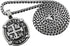 Piece of Eight Coin Pendant Necklace Pirate Spanish Jewelry + 316L Stainless Steel Chain...