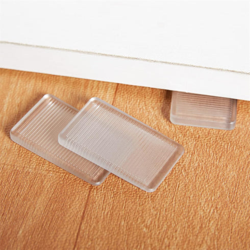 4 Pcs Rubbery Clear Table Shims, Level Wedge for Home Improvement, Table Shims, Bed Shims, Toilet Shims, Hot Tub Restaurant Appliance Shims, Home ...