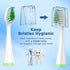 Replacement Toothbrush Heads for AquaSonic Duo Series, 5 White & 5 Black Brush Heads with Covers...