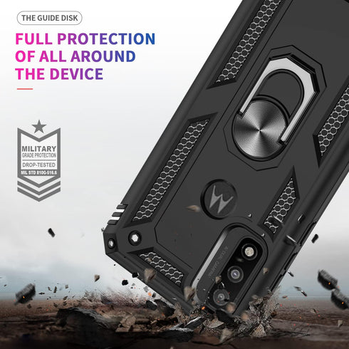 LeYi for Moto G-Play-2023-Case: Moto G Pure Case/G Power 2022 Case with 2 Pcs Screen Protector, Military-Grade Phone Case with Magnetic Stand for ...