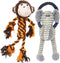 Rope Dog Toys for Small Dogs, Dog Tug of War Toys, Squeaky Dog Toys to Keep Them Busy, Interactive Dog Toys for Aggressive Chewers...