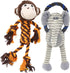 Rope Dog Toys for Small Dogs, Dog Tug of War Toys, Squeaky Dog Toys to Keep Them Busy, Interactive Dog Toys for Aggressive Chewers...