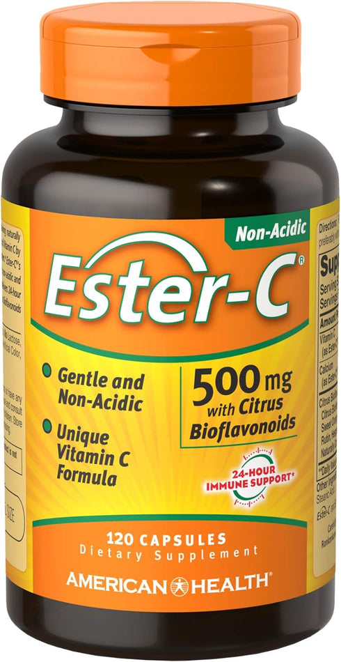 Ester-C® 500 mg with Citrus Bioflavonoids Capsules 120...