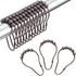 Amazer Shower Curtain Hooks, Decorative Bronze Shower Curtain Hooks,Stainless Steel Rust-Resistant Shower Hooks for Curtains-Set of 12...