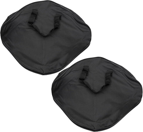 7.08 X 7.08 X 3.14'' Oxford Cloth Outdoor Camping Cast Iron Skillet Storage Bags, Grill Pan Storage Bag for Korean BBQ Grill Pan, 2 PCS Camping Sk...