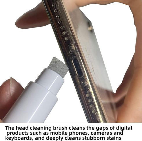 2-Pack AirPod Cleaner Kit-4-in-1 Multi-Function Cleaning Set with Flocking Sponge, Soft Brush, and Metal Pen Tip for AirPods, Phones, Keyboards, C...