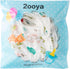 7Pcs Baby Muslin Bibs Baby Burp Cloths Absorbent Cotton Infant Bib Adjustable Resin Button Bibs Flower Pattern Infant Bibs Drooling Feeding Eating...