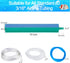 10 Inch Aquarium Air Stones Bar - Air Stone Kit with 5 Pcs Square Oxygen Diffuser Long Bubble Release Mineral Airstones for Fish Tank Pumps DWC Bu...