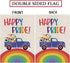 Rainbow Garden Flag Rainbow Truck Vertical Double Sided Happy Pride Flag LGBT Lesbian Gay Transgender Pansexual Flag Farmhouse Yard Outdoor Lawn D...