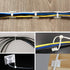 100 Pack Adhesive Cable Tie Mount Zip Ties Wraps 150mm x 3.6mm White Self Wire Tie Base Holder for Home Office Garage and Workshop...