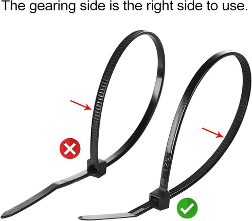 200pcs 3/4" 3M Back-Glue Self Adhesive Black Strong Cable Zip Tie Mounts with 8" Ties, Screws, UV Protection Outdoor Sticky Wire Fasteners Cable C...