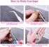 Earring Hooks, Audab 1400pcs Making Kit with 200pcs Ear Ring 1000pcs Jump Rings, Backs and Jewelry Pliers for Supplies Findings...