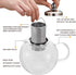 Small Teapot, Teapot with Infuser, Glass Tea Kettle Stovetop Safe, Blooming and Loose Leaf Tea Maker Set Gift for Women, 650ml/22oz...
