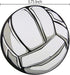 Car Magnet Sports Athlete Volleyball Magnetic Decal for School Lockers or Fridge, 3 3/4 Inch, Set of 5 (Grey)...