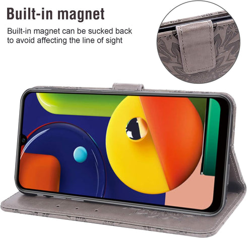 Phone Case for Samsung Galaxy A50 Wallet Cases with Tempered Glass Screen Protector Leather Magnetic Flip Cover Card Holder Stand Cell Accessories...