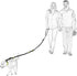 Mile High Life | Retractable Hands Free Dog 7FT Leash | Waist Running Adjustable | Reflective Dual Black Bungees | Dual Handles | Small Medium Lar...