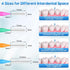 160 Pcs Interdental Brushes for Braces, 4 Size Soft and Bendable Braces Brush for Cleaning, Toothpick Dental Tooth Flossing Head Oral Dental Hygie...