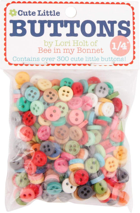 Riley Blake Cute Little Buttons Assortment 300/Pkg-1/4" -STB6023...