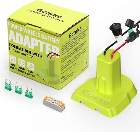 Power Wheel Adapter for Ryobi One+ 18V P108 P107 P102 P100 Li-ion & Ni-Cd Battery,Power Connector for Rc Toy & Car,12 Gauge Robotics Rc Truck?with...