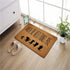 Funny Entry Rugs for Inside House Decor Indoor Rubber Doormat Where The Wild Things are Personalized Monogram Kitchen Rugs and Mats with Anti-Slip...