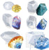 Large Multi-Faceted Gem Stone Resin Epoxy Mold for Jewelry Soap, Ice Making, Gemstone Isomalt Baking, Cabochon Candle Craft Projects 6-Pack...
