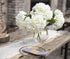 Kimura's Cabin 6pcs Fake White Flowers Artificial Silk Hydrangea Flowers Bouquets Faux Hydrangea Stems for Home Table Centerpieces Wedding Party D...