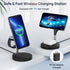 3 in 1 Wireless Charging Station (2023 Newest), Fast Mag-Safe Charger Stand with QC2.0 3.0 Adapter Compatible with iPhone 14,13,12 Pro Max/Pro/Min...