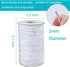 Stretchy Bracelet String 1 Roll 2mm Elastic Cord Sturdy Elastic Beading Cord 100 Yards Stretchy String for Bracelet Jewelry Making Necklaces Beadi...