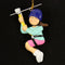 Zipline: Brunette Female Personalized Christmas Ornament...