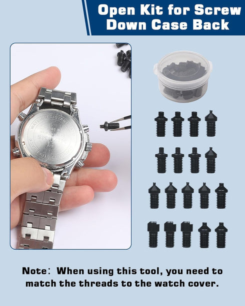 Vastar Watch Repair Kit, Watch Battery Replacement Tool Kit, Watch Link Removal Tool Kit, Watch Band Link Pin Tool Set with Carrying Case...