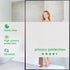 Window Privacy Film Frosted Privacy Window Film Heat Control UV Blocking Frosted Glass Window Film Static Cling Non-Adhesive Reusable Door Coverin...